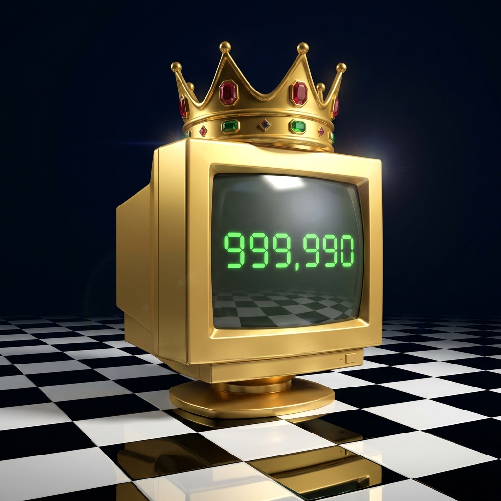 90s CRT Arcade King Crown Trophy